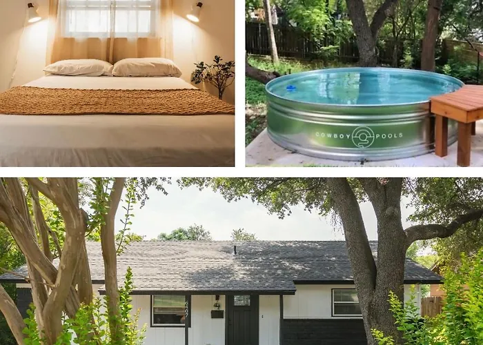Garden Oasis With Cowboy Pool, & Movie Nights By Soco