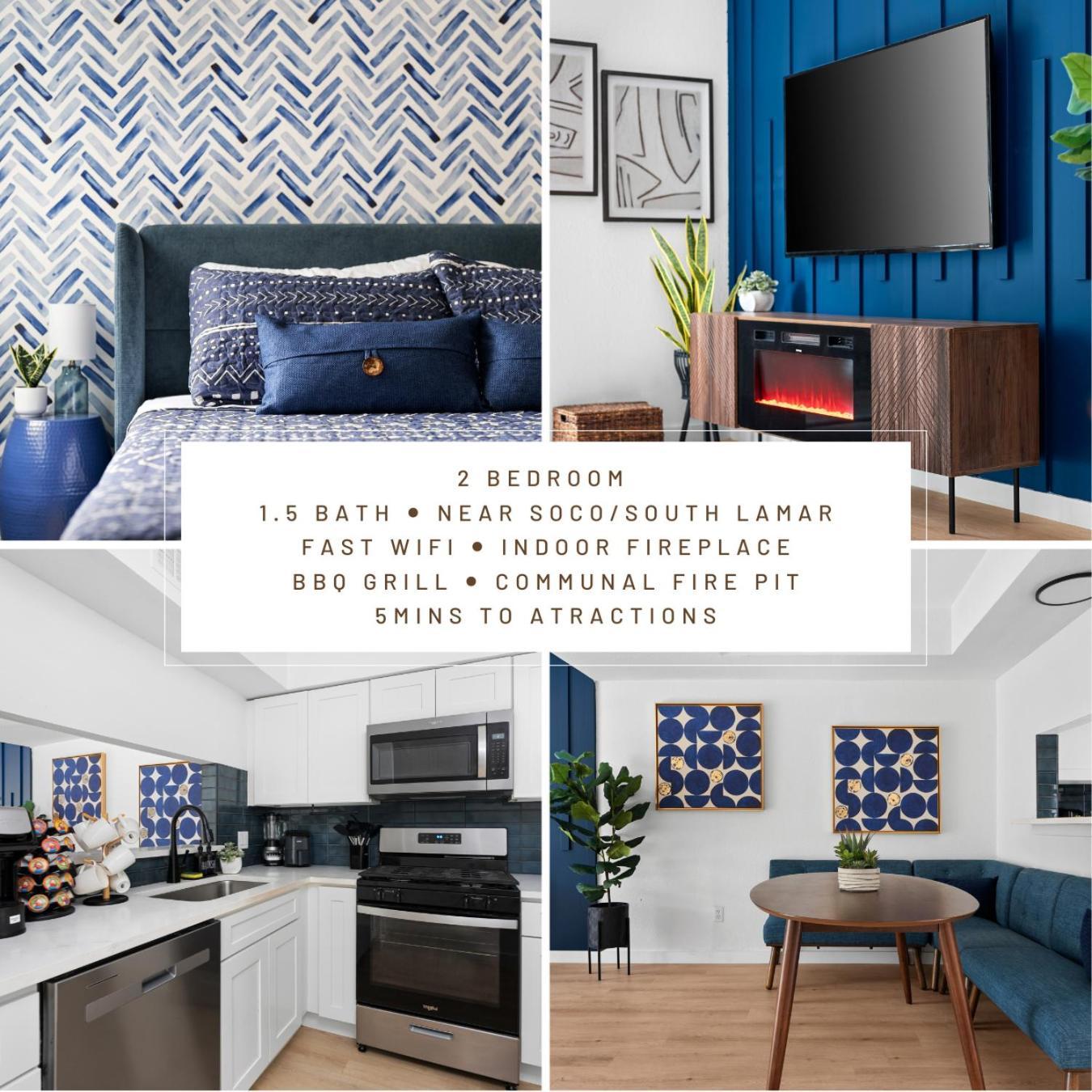 Fast Wifi, Desks - Soco, Dt, Zilker Apartment *